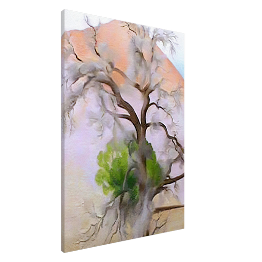 Georgia O'Keeffe - Pinons with Cedar Canvas - 20x30 cm / 8x12 inches-canvas