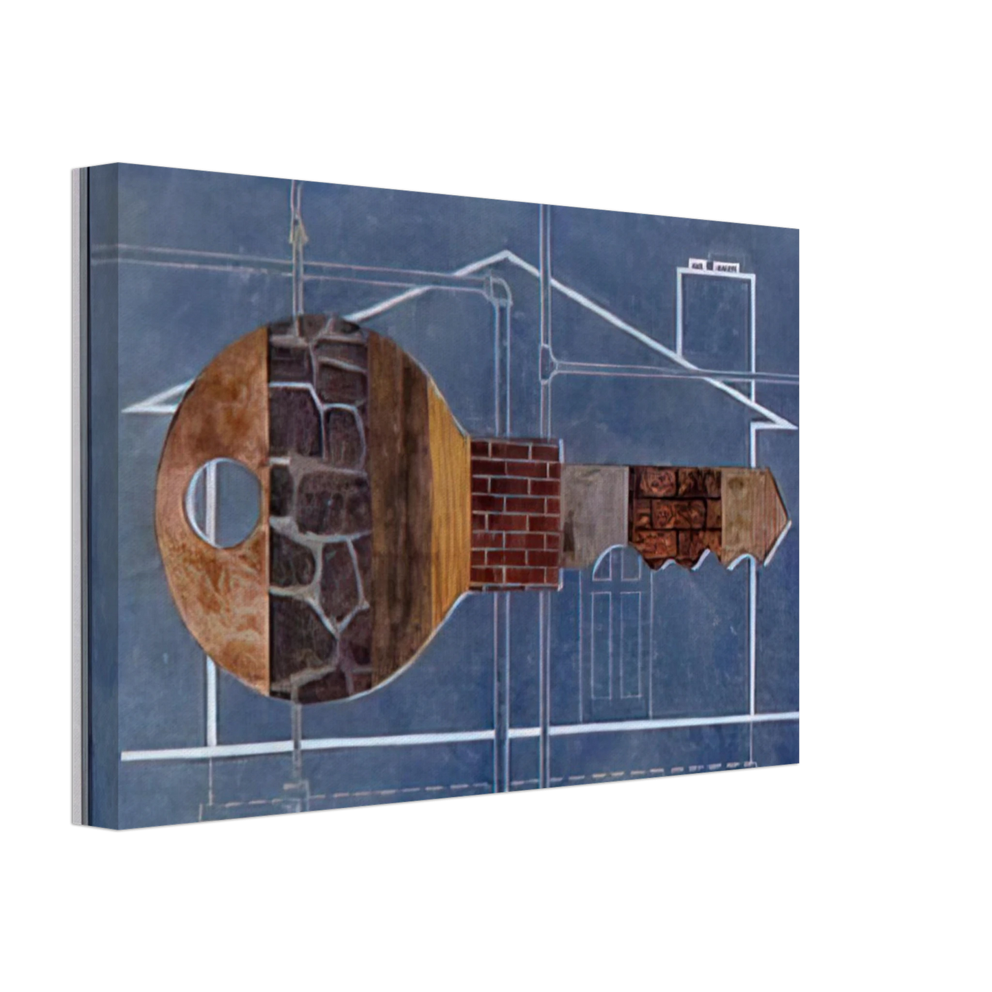 Clarence Holbrook Carter - House Key - 1956 Canvas - 70x100 cm / 28x40 inches-canvas