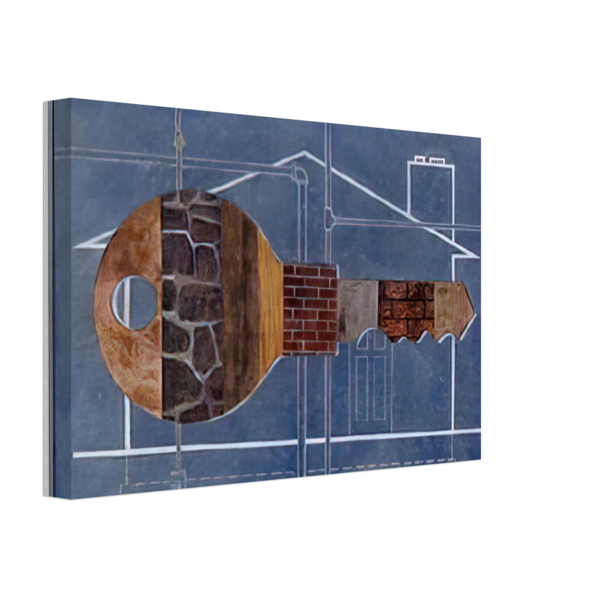 Clarence Holbrook Carter - House Key - 1956 Canvas - 70x100 cm / 28x40 inches-canvas