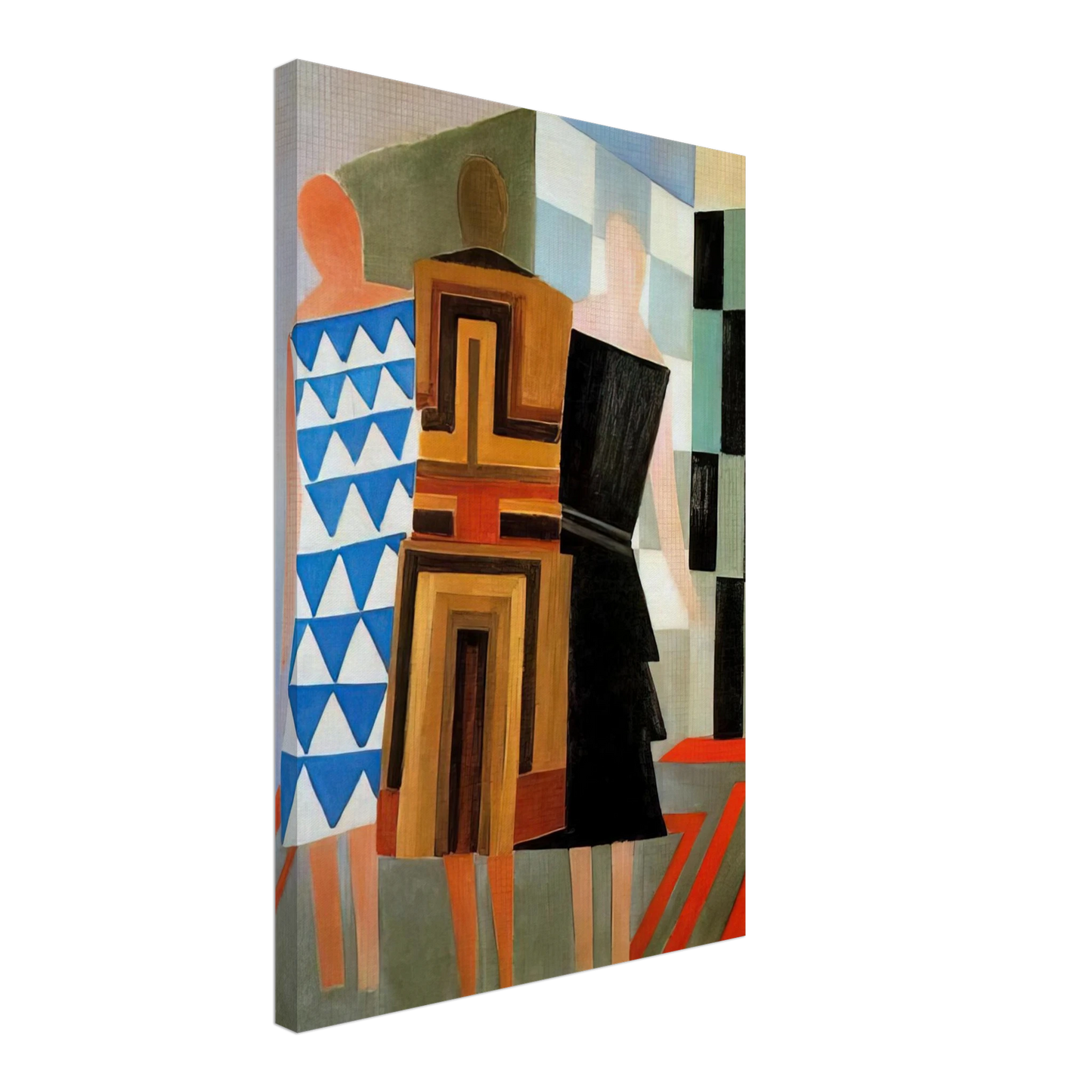 Sonia Delaunay - THREE WOMEN DRESSED SIMULTANEOUSLY Canvas - 70x100 cm / 28x40 inches-canvas