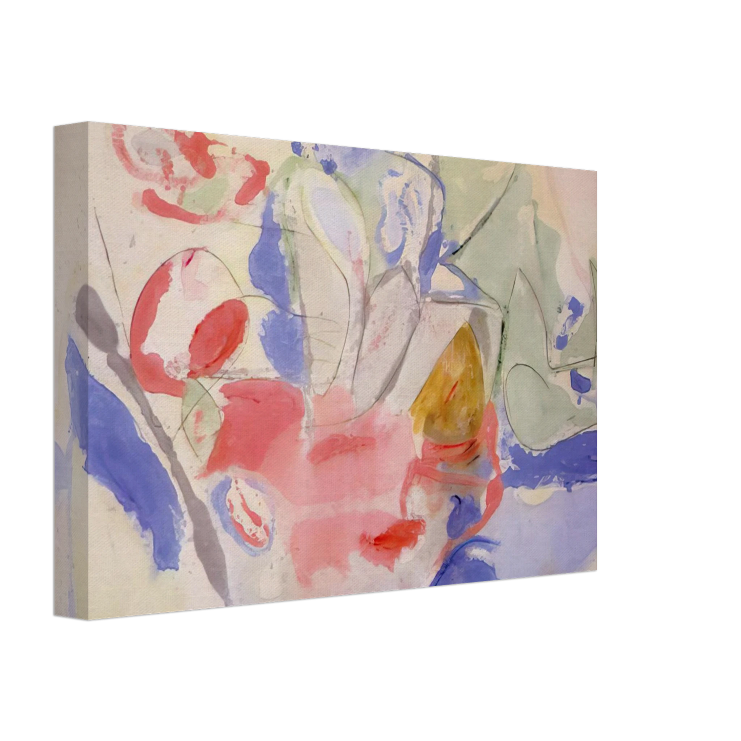 Helen Frankenthaler - Mountains and Sea - 1952 Canvas - 70x100 cm / 28x40 inches-canvas