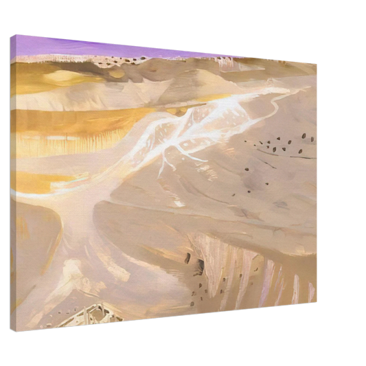 Mary Fedden - Desert - 1989 Canvas - 20x30 cm / 8x12 inches-canvas