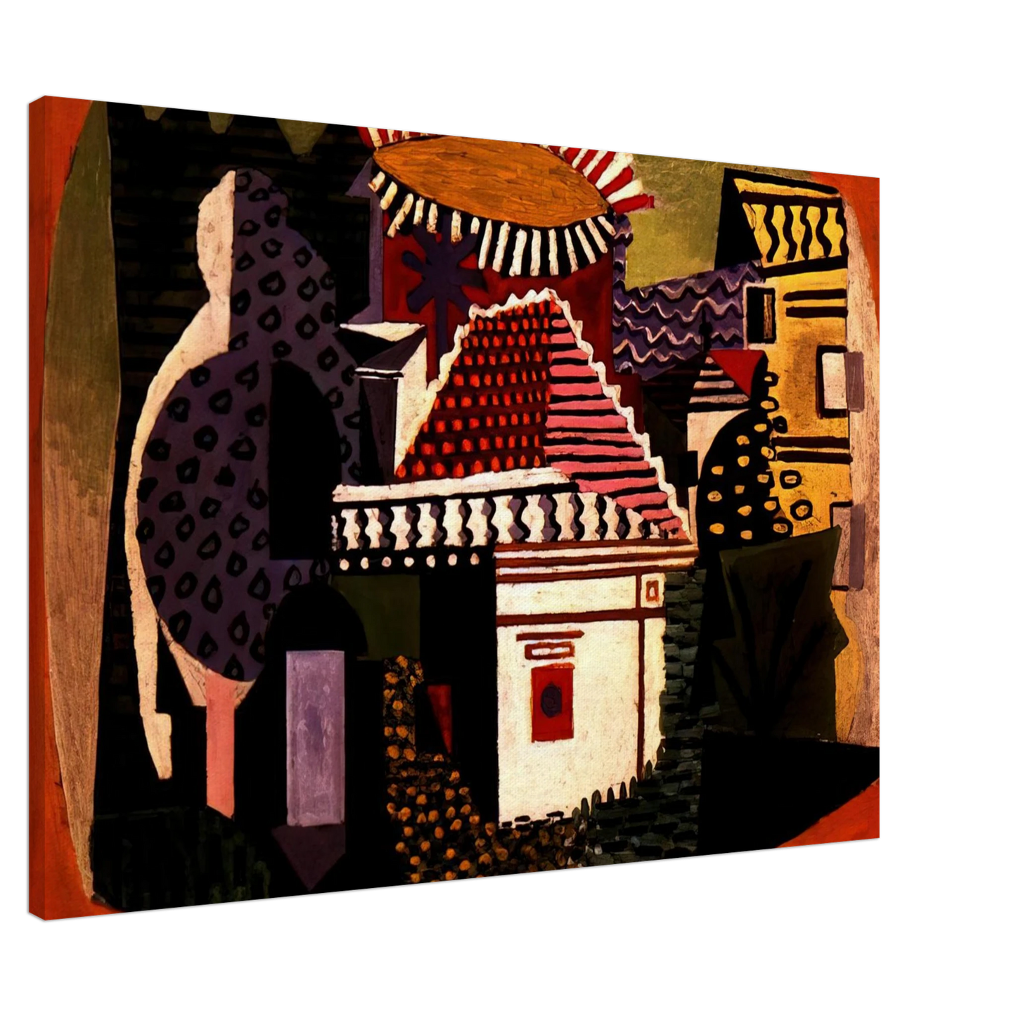 Pablo Picasso - Landscape of Juan-les-Pins Canvas - 20x30 cm / 8x12 inches-canvas