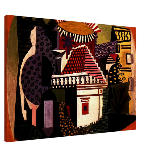 Pablo Picasso - Landscape of Juan-les-Pins Canvas - 20x30 cm / 8x12 inches-canvas