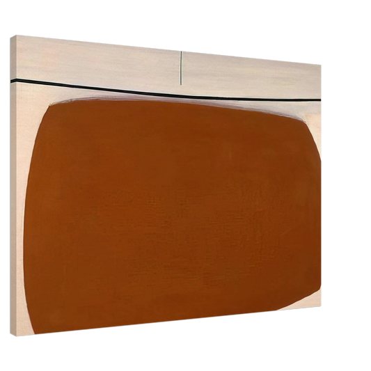 Victor Pasmore - YELLOW ABSTRACT 1961 Canvas - 20x30 cm / 8x12 inches-canvas