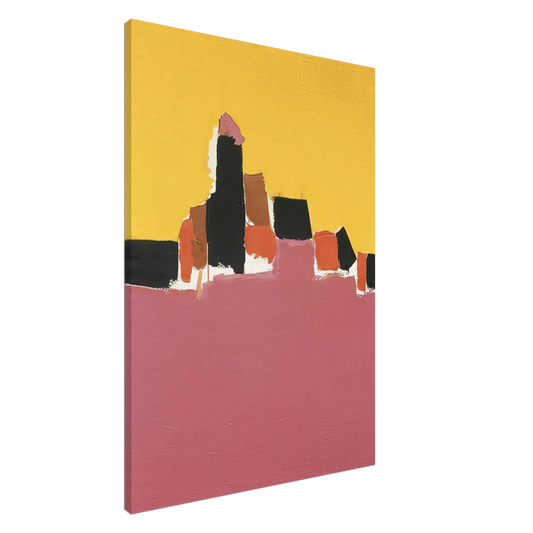 Nicolas de Stael - Syracuse - Lyrical Abstraction Canvas - 20x30 cm / 8x12 inches-canvas