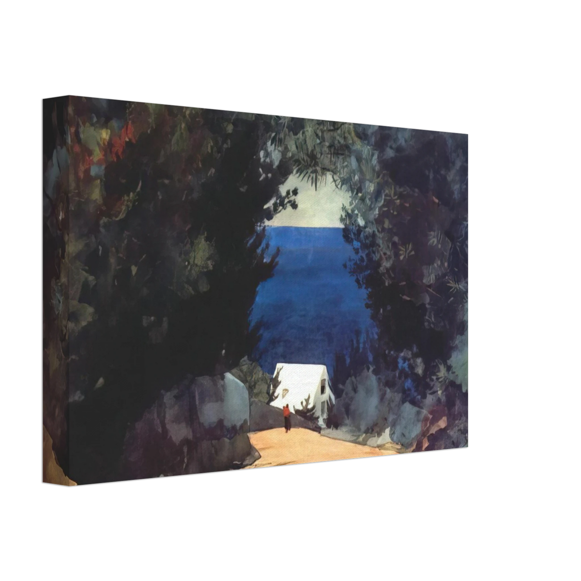 Winslow Homer - ROAD IN BERMUDA Canvas - 70x100 cm / 28x40 inches-canvas