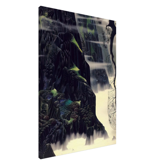 Eyvind Earle - Gray Dawn Canvas - 20x30 cm / 8x12 inches-canvas