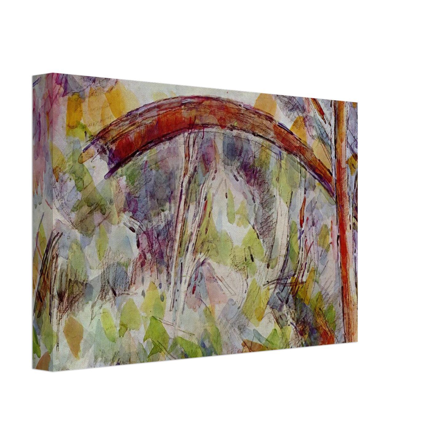 Paul Cezanne - River at the bridge of the three sources Canvas - 40x60 cm / 16x24 inches-canvas