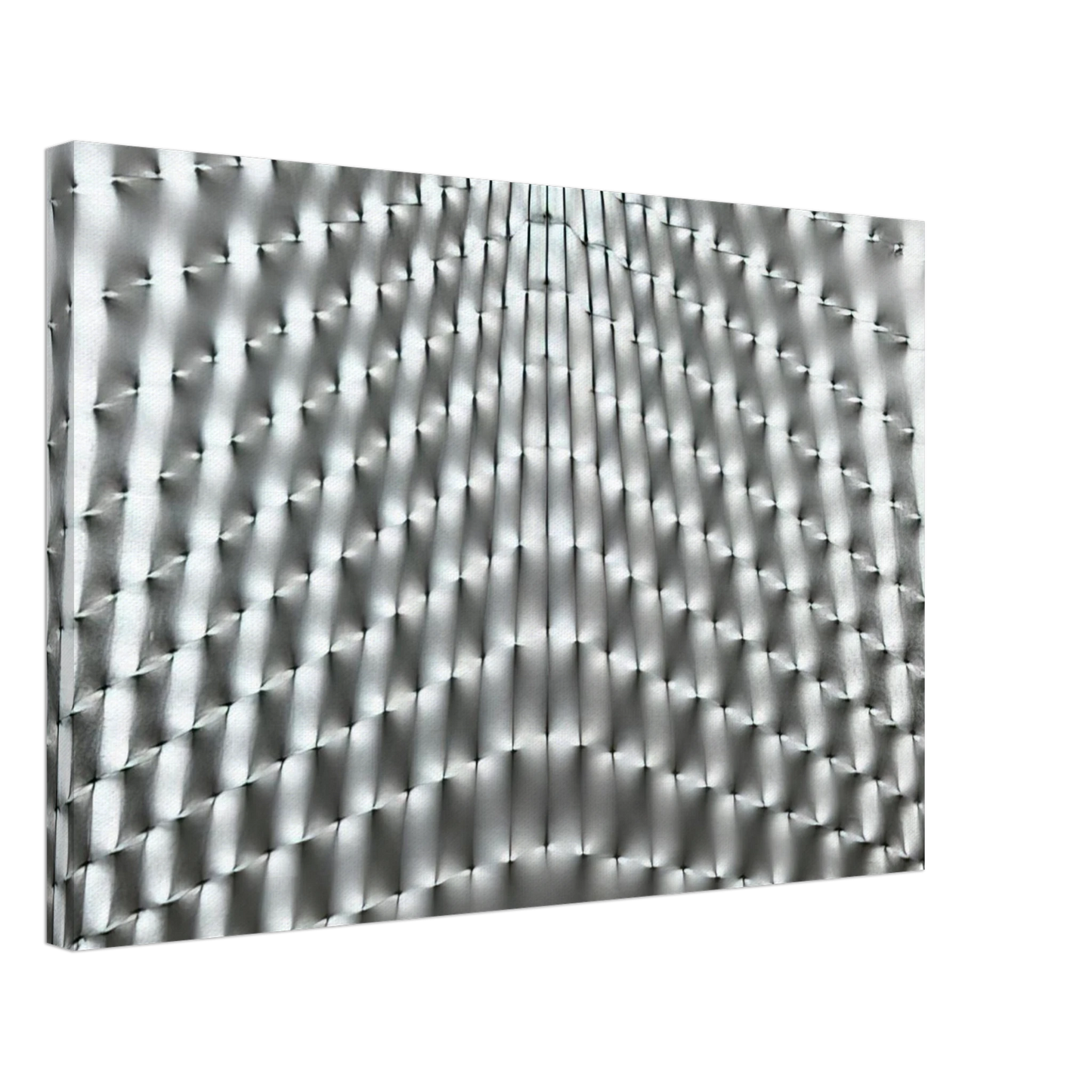 Enrico Castellani - Superficie Argento - 1973 Canvas - 40x60 cm / 16x24 inches-canvas