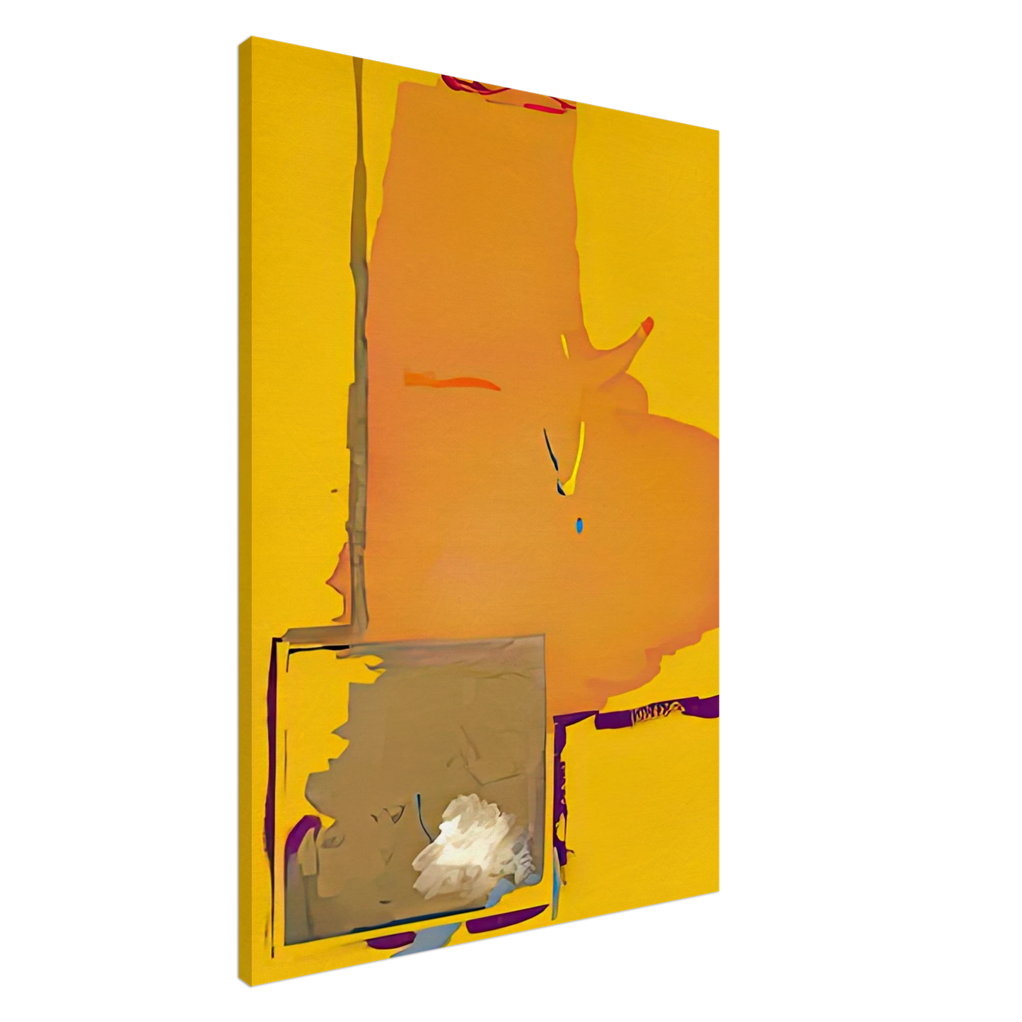 Helen Frankenthaler - Mardi Gras, 1987- Canvas - 20x30 cm / 8x12 inches-canvas