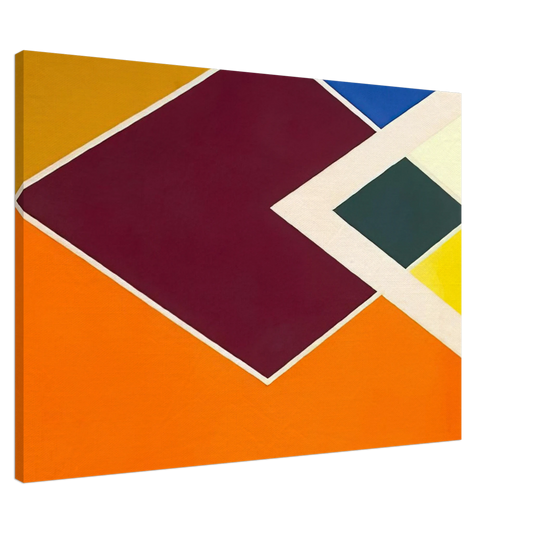 Larry Zox - Batticaloa from the Diamond Drill series - Hard Edge Painting Canvas - 20x30 cm / 8x12 inches-canvas