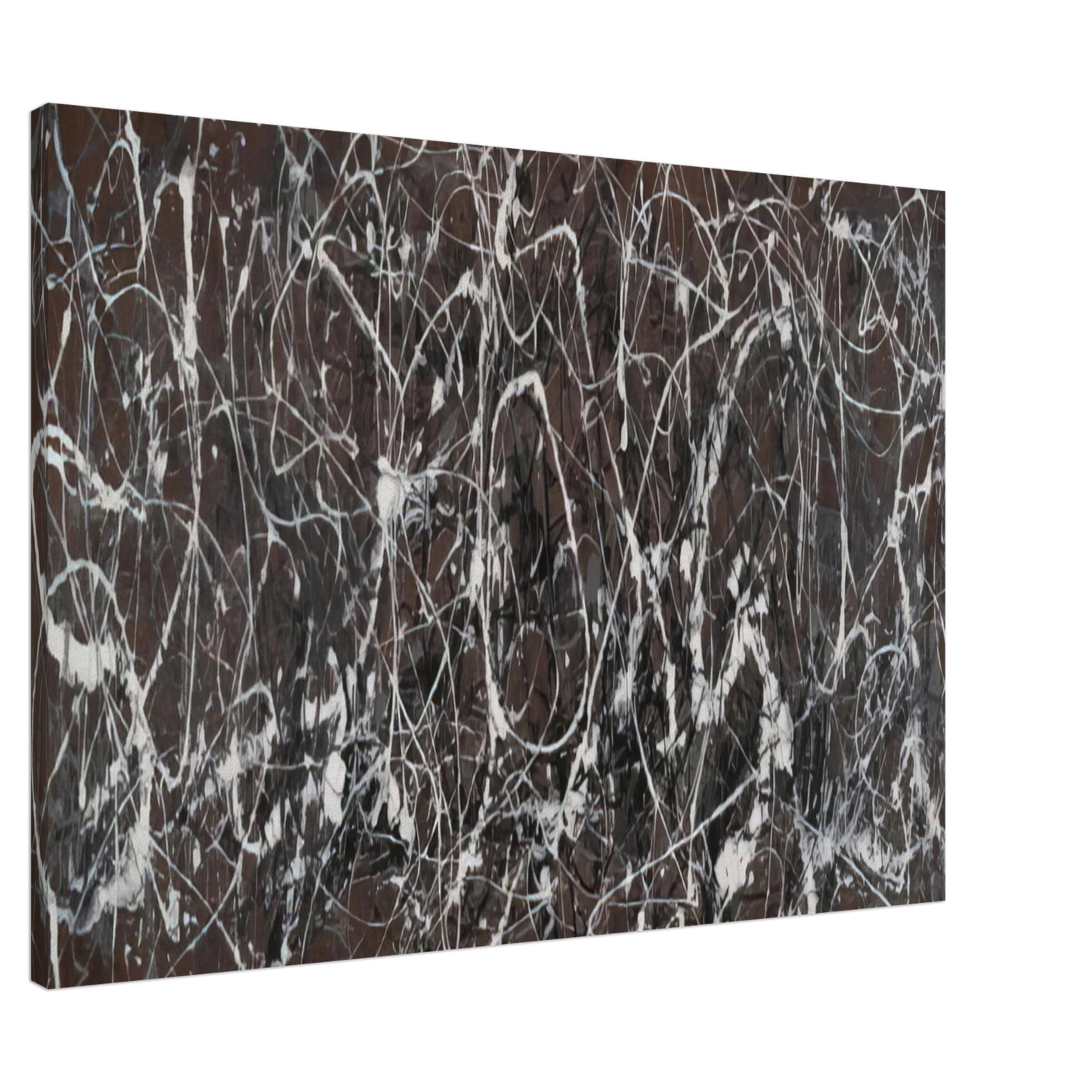 Jackson Pollock - NUMBER 13A ARABESQUE 1948 Canvas - 20x30 cm / 8x12 inches-canvas