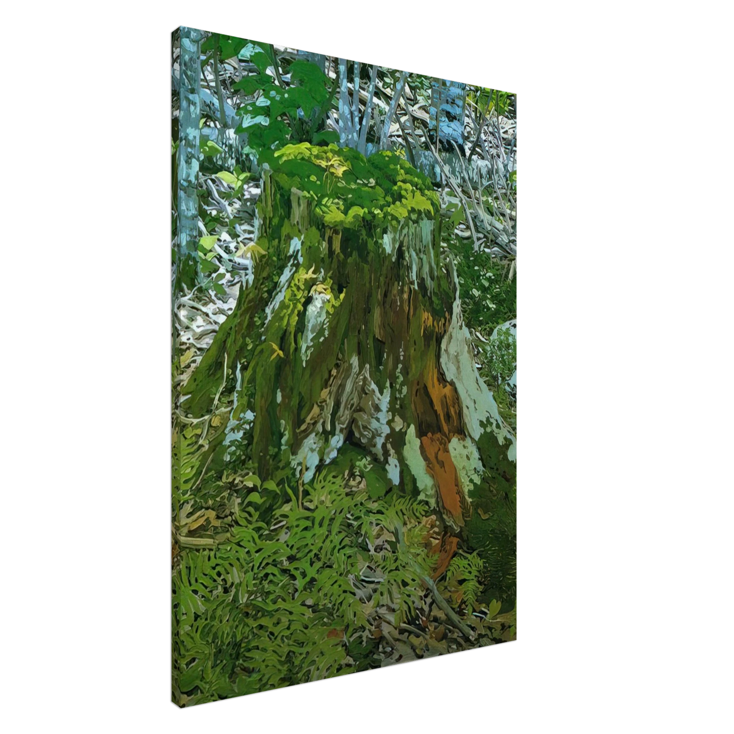 Neil Welliver - Stump - 2000 Canvas - 20x30 cm / 8x12 inches-canvas