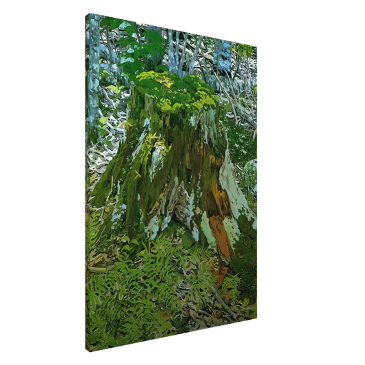 Neil Welliver - Stump - 2000 Canvas - 20x30 cm / 8x12 inches-canvas