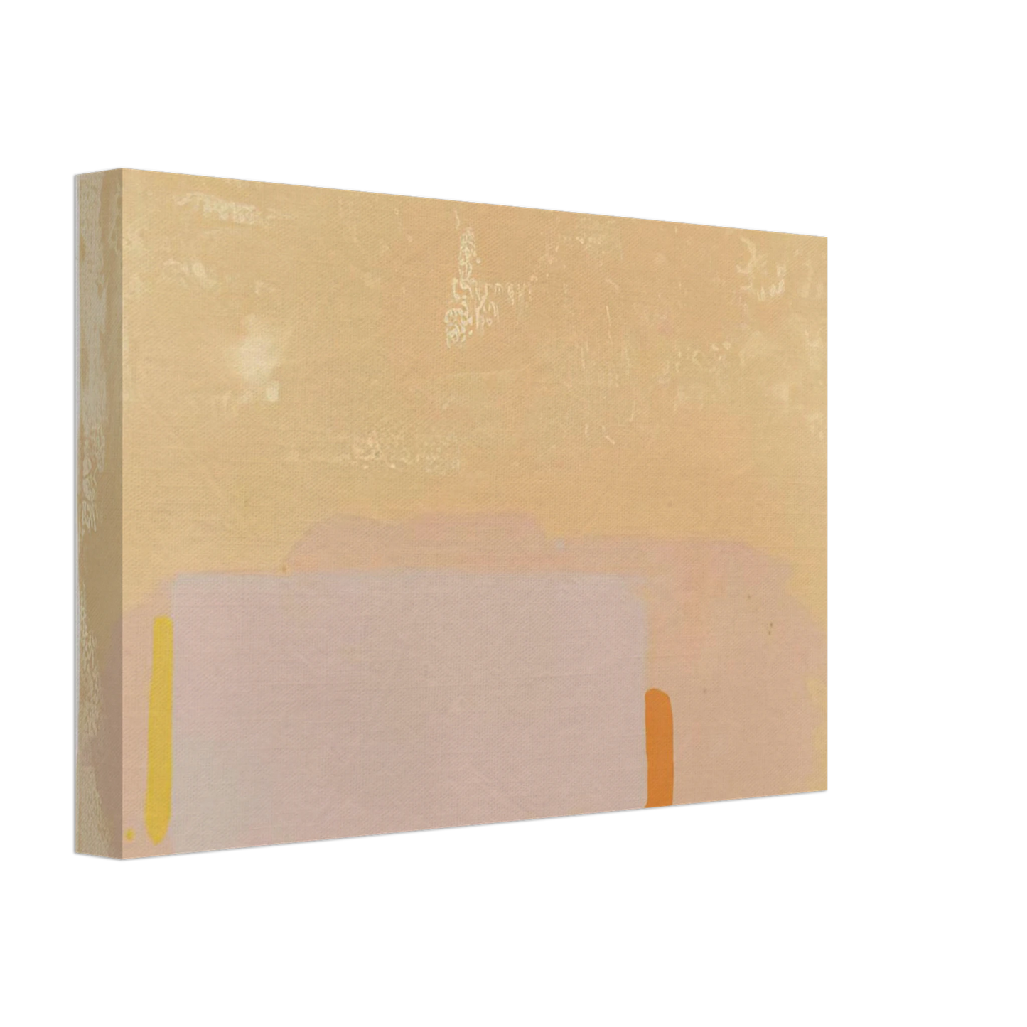 John Hoyland - Brown-Beige-Pink - 1971 Canvas - 40x60 cm / 16x24 inches-canvas