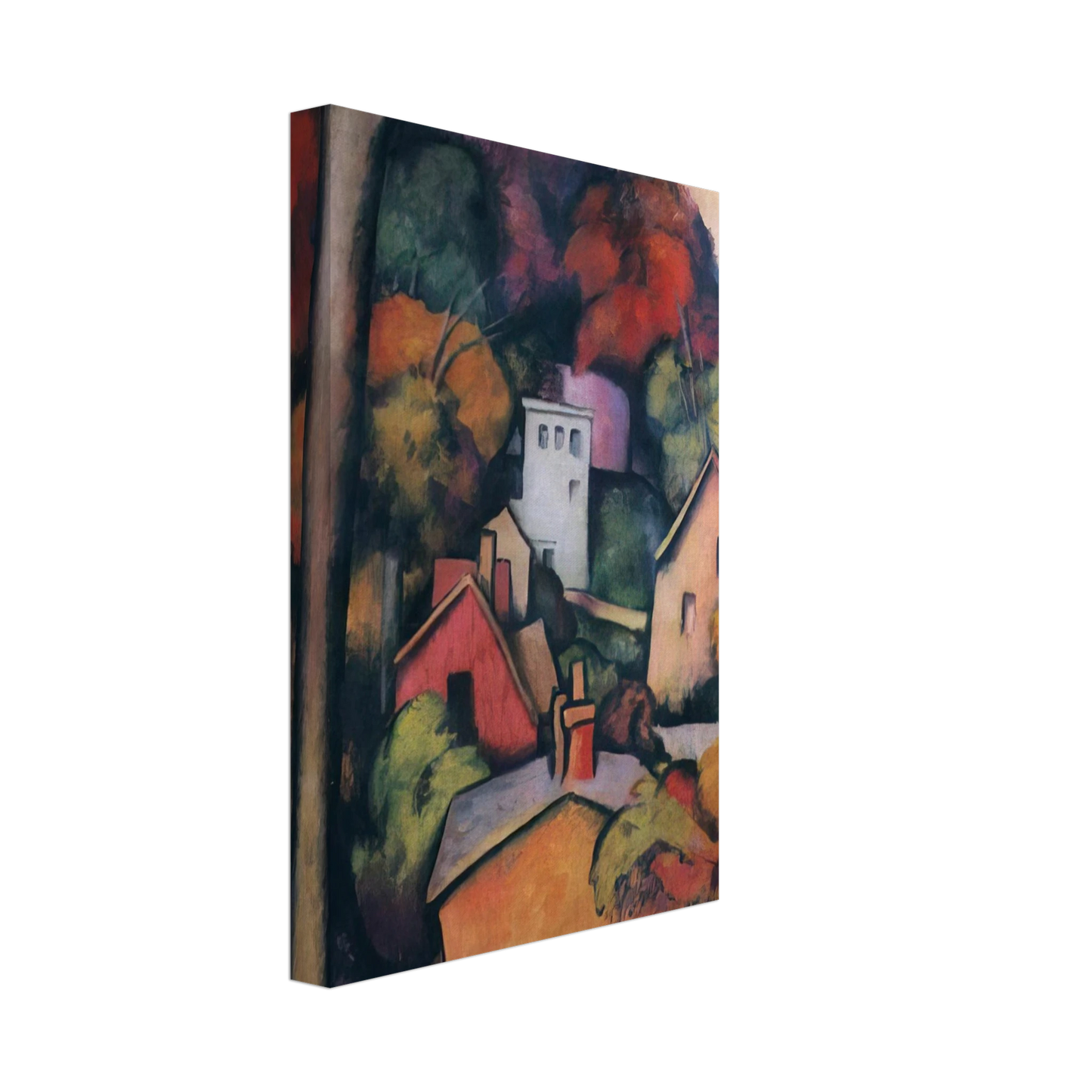 Thomas Hart Benton - UPPER MANHATTAN Canvas - 70x100 cm / 28x40 inches-canvas