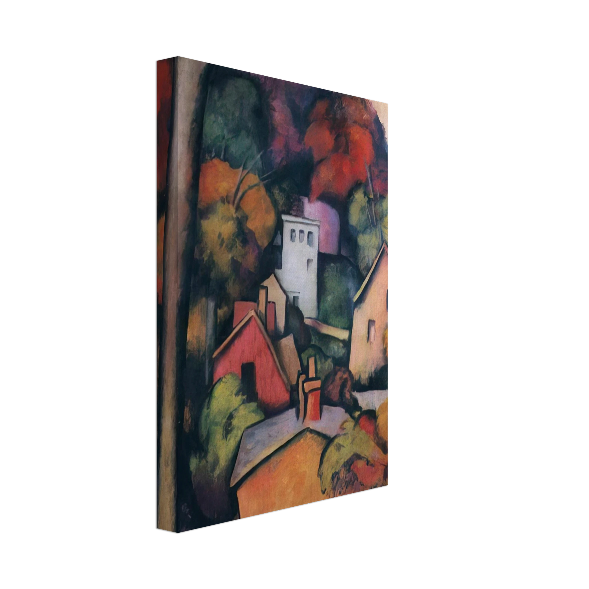 Thomas Hart Benton - UPPER MANHATTAN Canvas - 70x100 cm / 28x40 inches-canvas