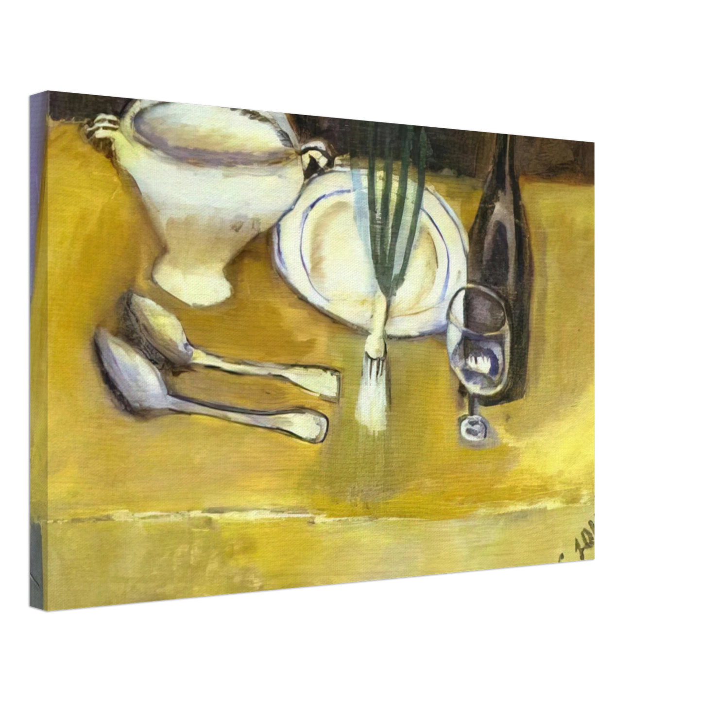 Chaim Soutine - STILL LIFE WITH SOUP TUREEN Canvas - 40x60 cm / 16x24 inches-canvas