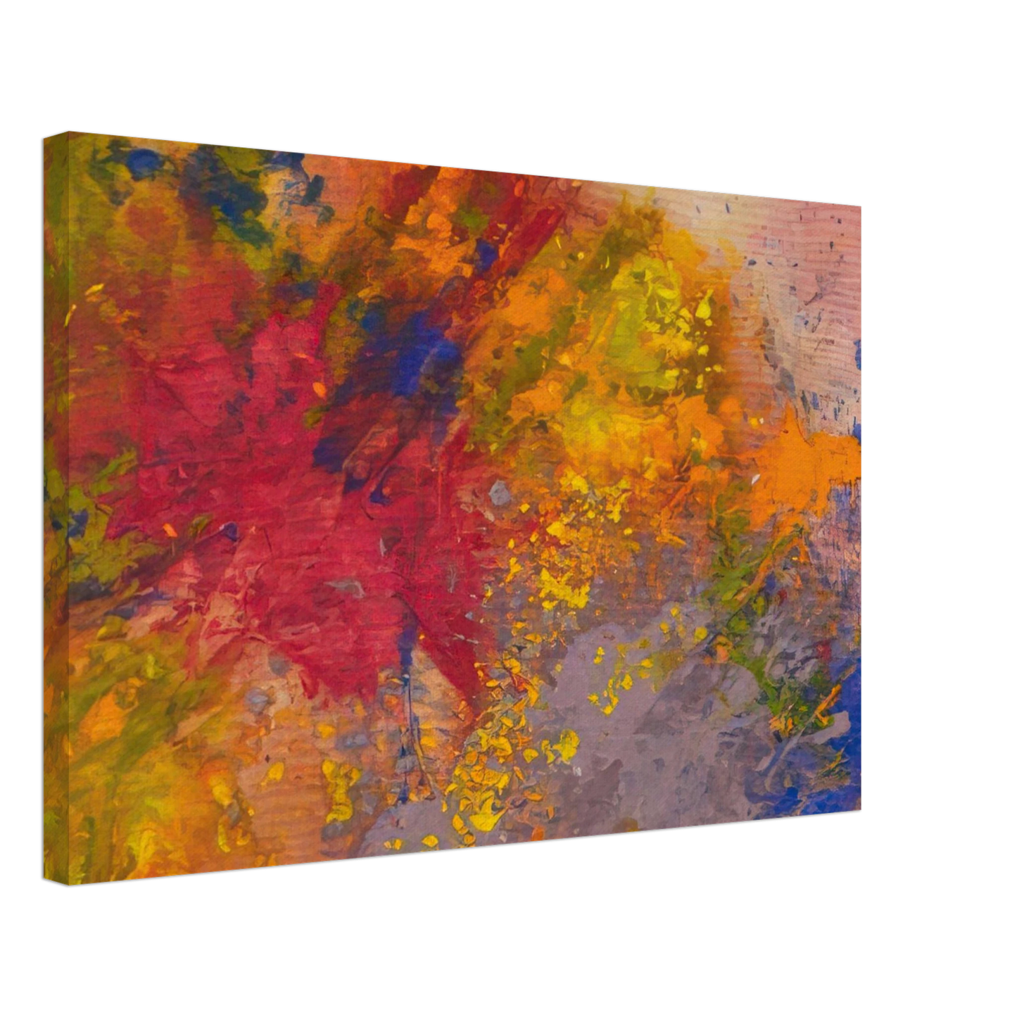 Sam Gilliam - Red Linger Canvas - 70x100 cm / 28x40 inches-canvas