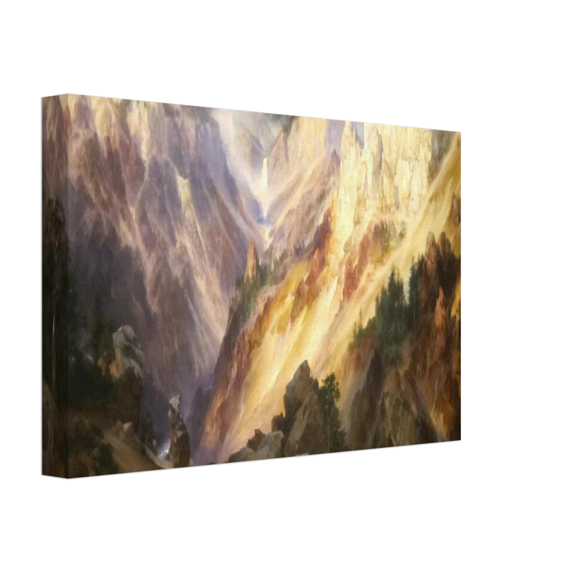Thomas Moran - Grand Canyon of the Yellowstone Canvas - 70x100 cm / 28x40 inches-canvas