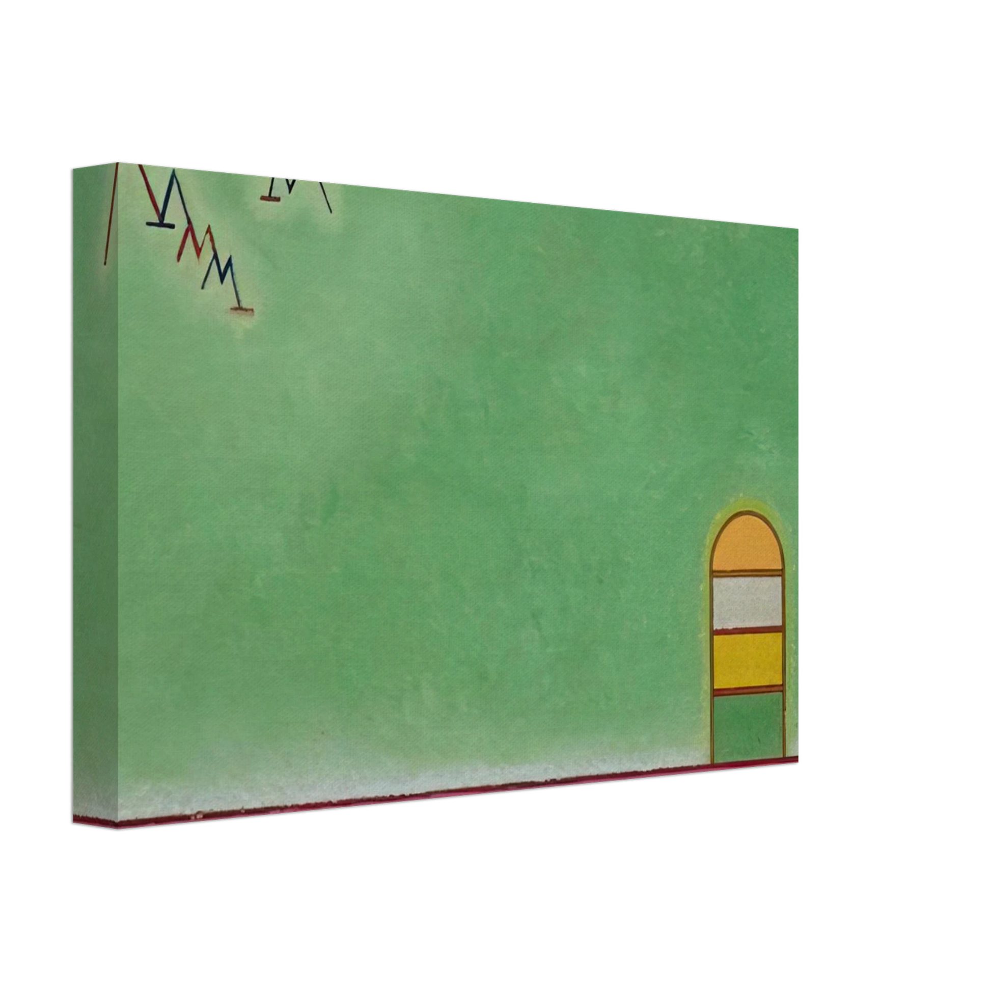 Wassily Kandinsky - GREEN EMPTYNESS 1930 Canvas - 70x100 cm / 28x40 inches-canvas