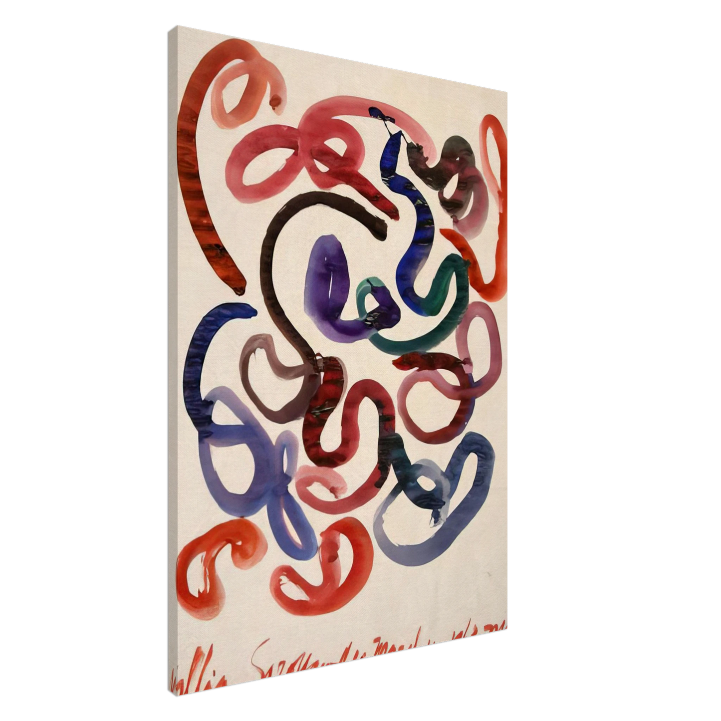 William Saroyan - #10 March 10, 1963 NYC - 1963 Canvas - 20x30 cm / 8x12 inches-canvas