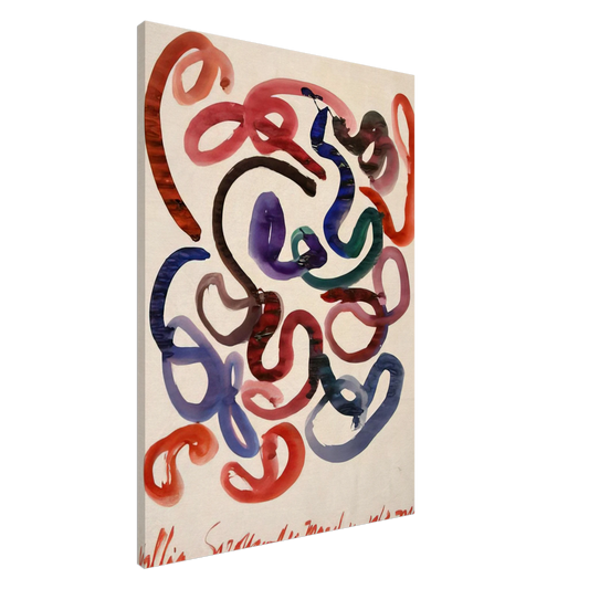 William Saroyan - #10 March 10, 1963 NYC - 1963 Canvas - 20x30 cm / 8x12 inches-canvas