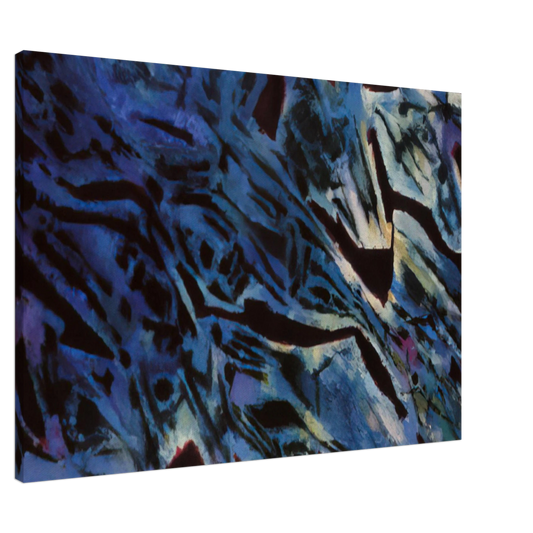 Alfred Manessier - Fishesâ€™ Sanctuary - 1969 Canvas - 20x30 cm / 8x12 inches-canvas