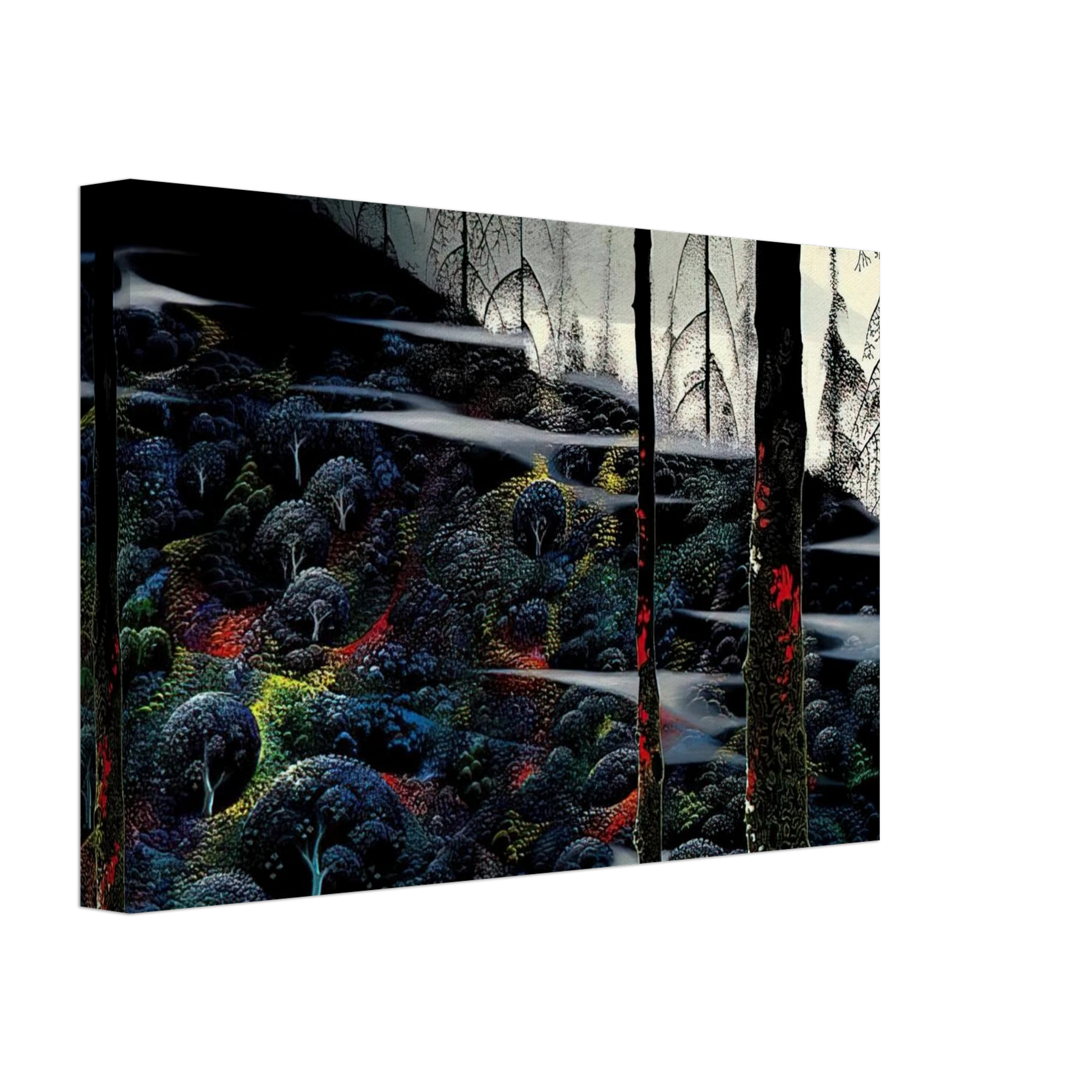 Eyvind Earle - Dawn's First Light Canvas - 70x100 cm / 28x40 inches-canvas