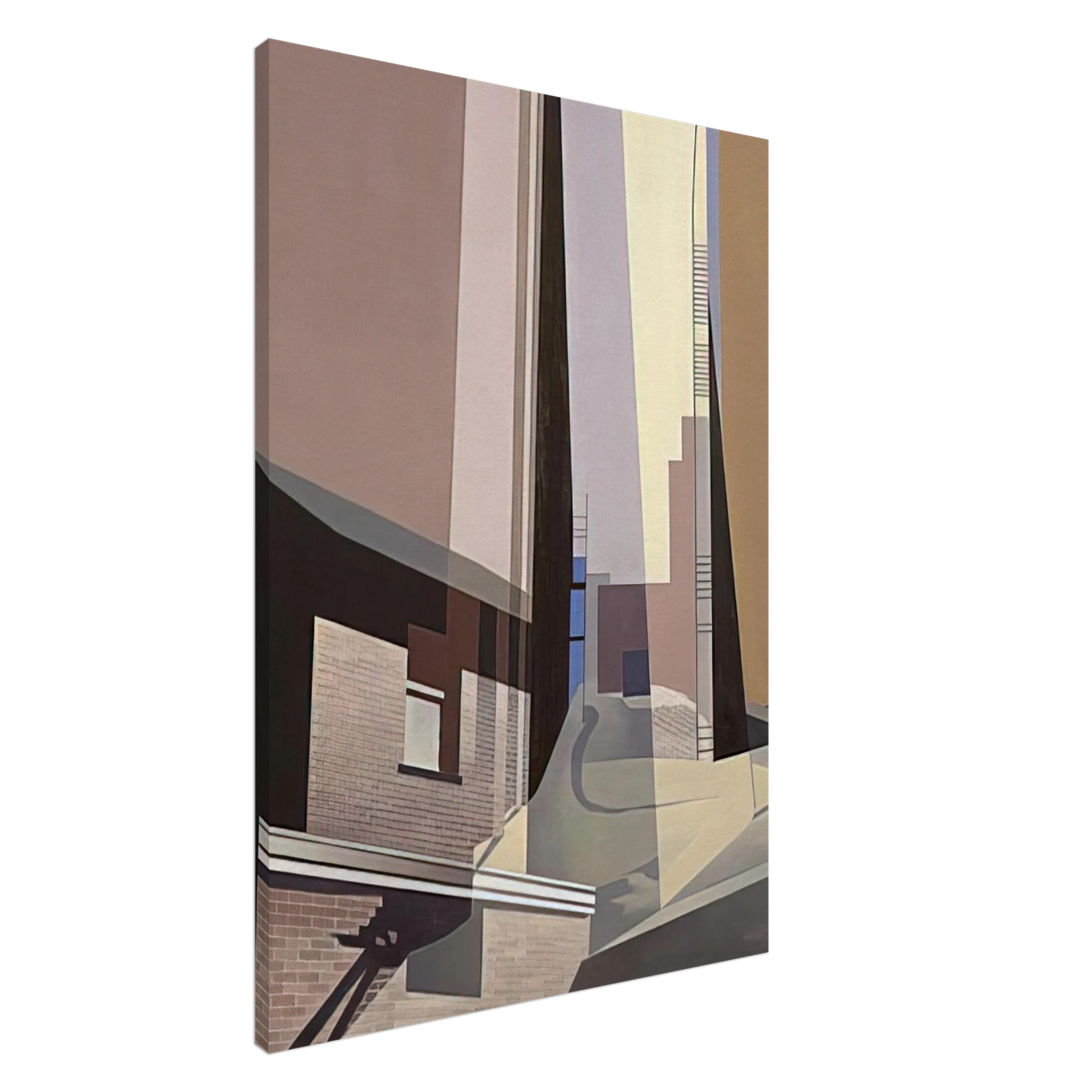 Charles Sheeler - New England Irrelevancies - 1953 Canvas - 20x30 cm / 8x12 inches-canvas