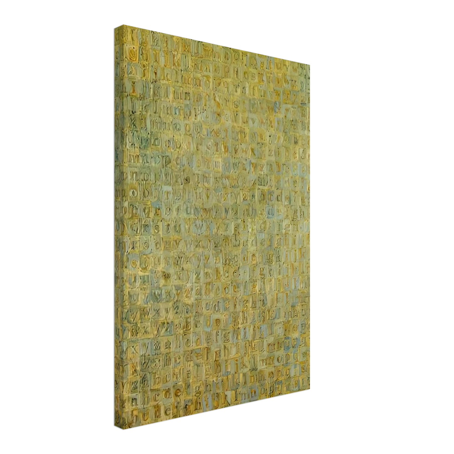 Jasper Johns - GREY ALPHABETS Canvas - 40x60 cm / 16x24 inches-canvas