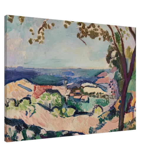 Henri Matisse - COLLIOURE LANDSCAPE 1906 Canvas - 20x30 cm / 8x12 inches-canvas