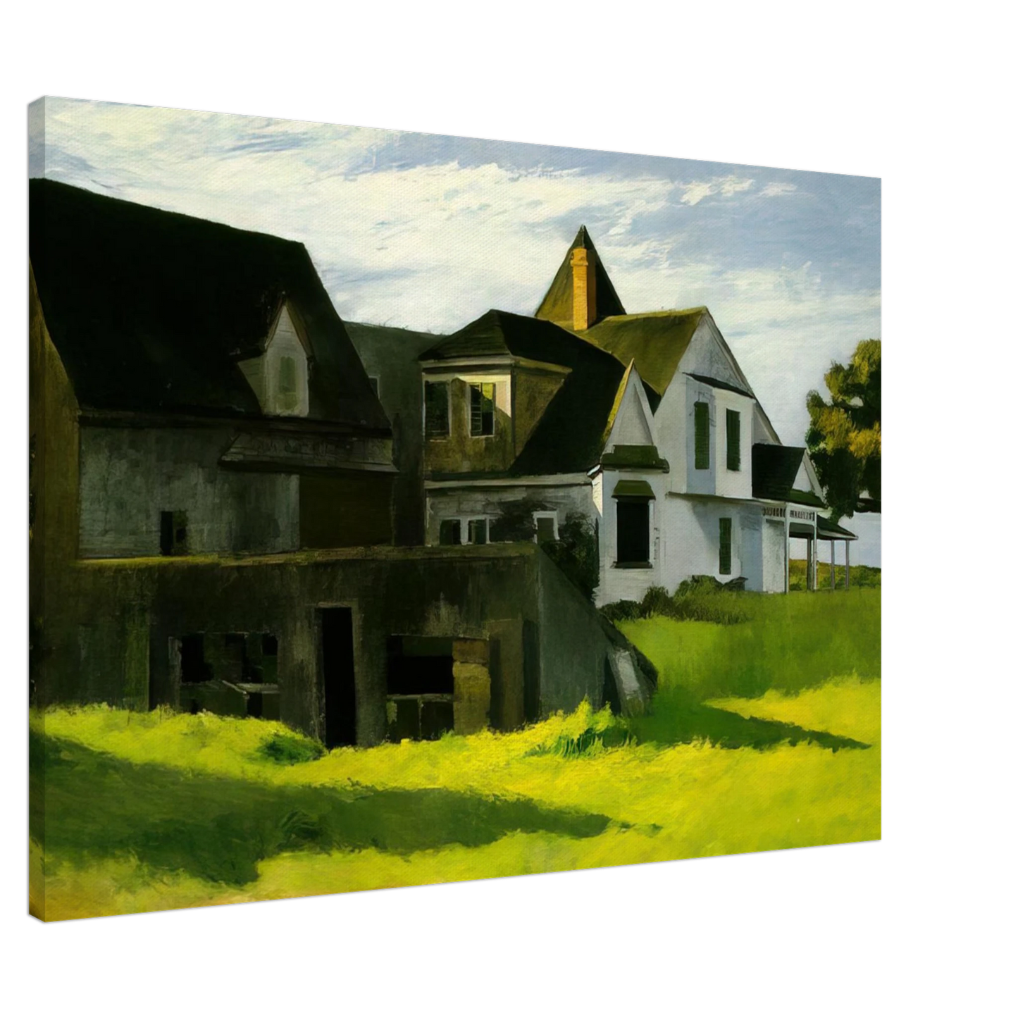 Edward Hopper - Cape Cod Afternoon Canvas - 20x30 cm / 8x12 inches-canvas