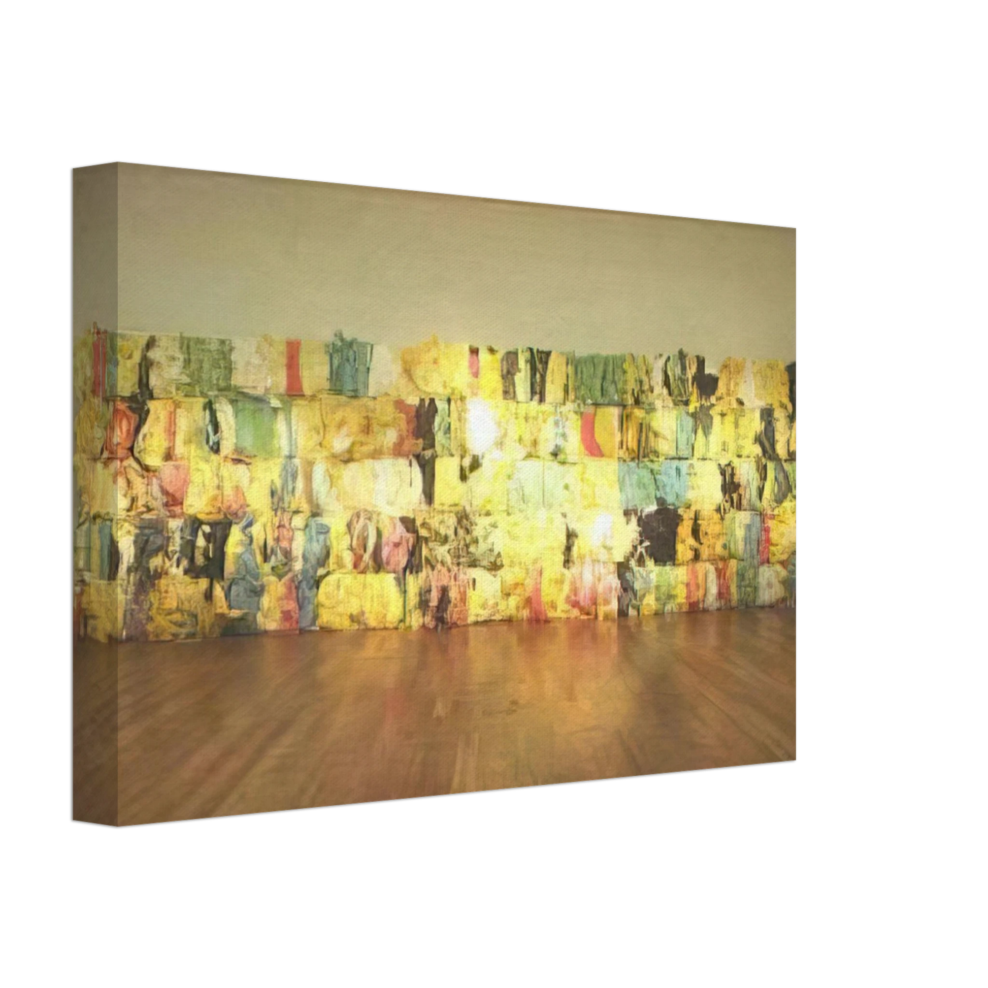 Joao Vieira - Cortina de Espuma - 2001 Canvas - 40x60 cm / 16x24 inches-canvas