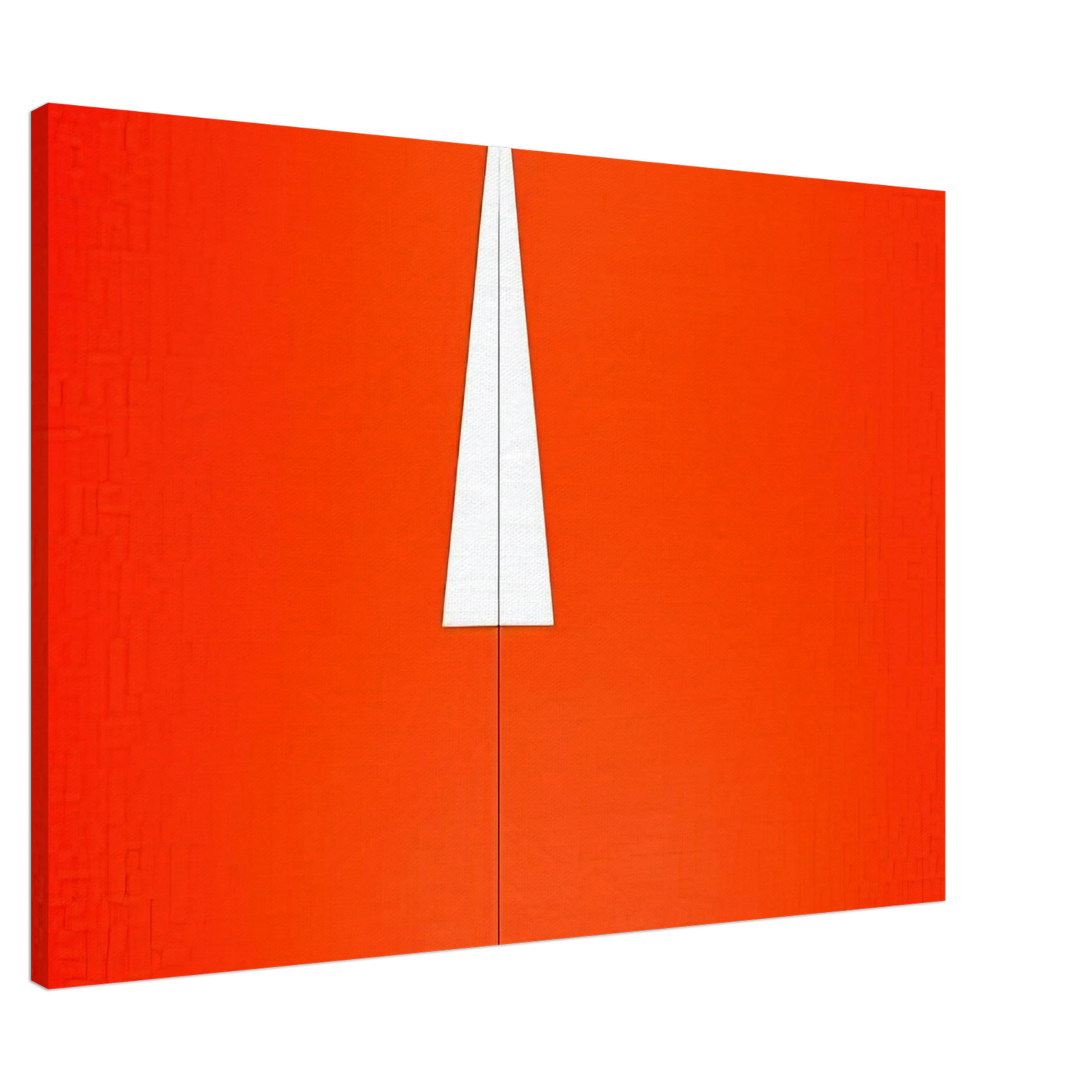 Carmen Herrera - Red with White Triangle - 1961 Canvas - 20x30 cm / 8x12 inches-canvas