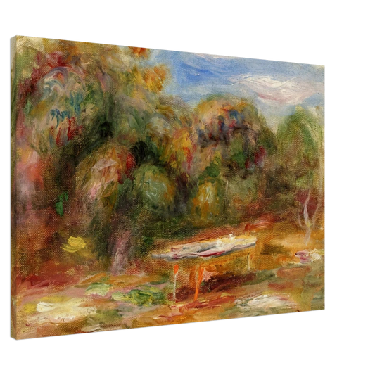 Pierre-Auguste Renoir - In the Garden at Collettes in Cagnes Canvas - 20x30 cm / 8x12 inches-canvas
