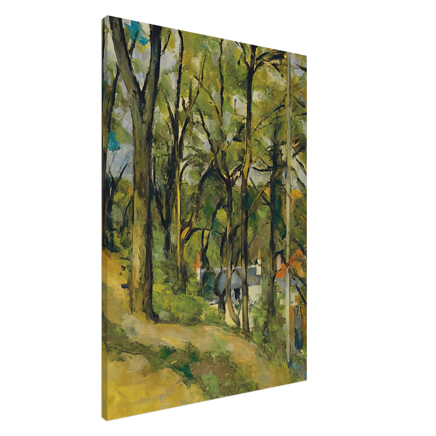 Paul Cezanne - The Orchard Canvas - 20x30 cm / 8x12 inches-canvas