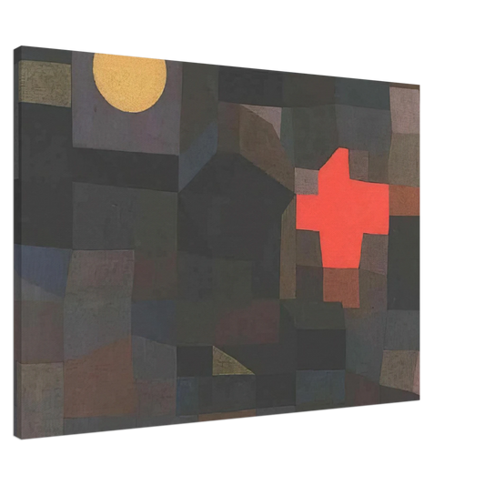 Paul Klee - FIRE FULL MOON 1933 Canvas - 20x30 cm / 8x12 inches-canvas