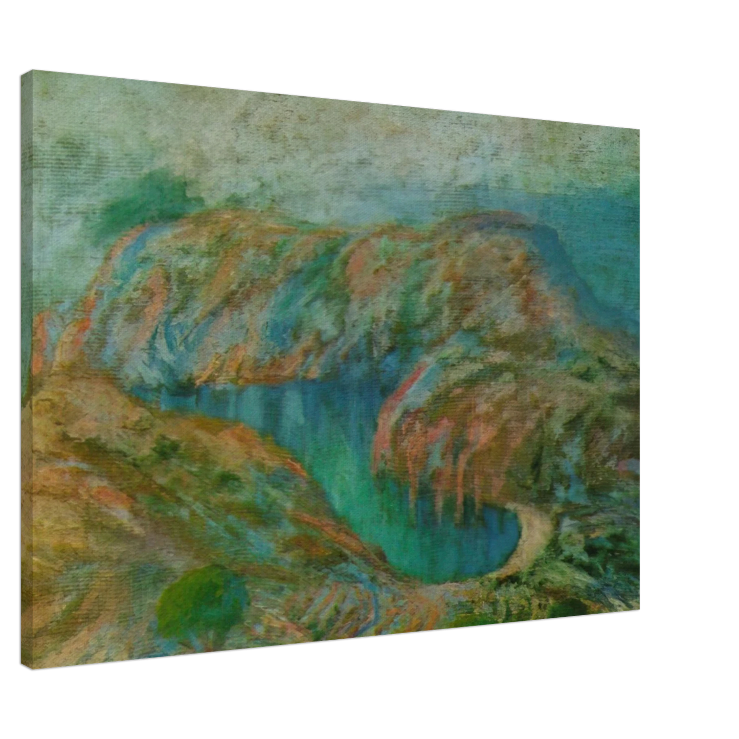 Salvador Dali - CALANQUE JONCULS CADAQUES Canvas - 20x30 cm / 8x12 inches-canvas