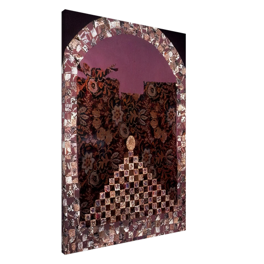 Miriam Schapiro - Shrine for the Egg - PD Pattern and Decoration Canvas - 20x30 cm / 8x12 inches-canvas
