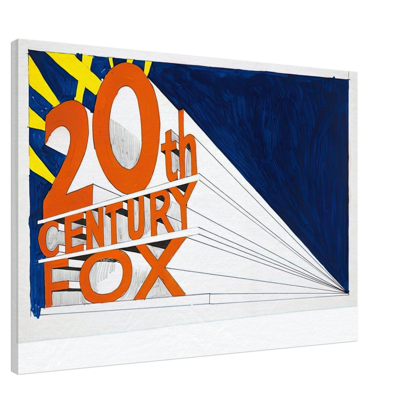 Edward Ruscha - TRADEMARCK 2 1962 Canvas - 20x30 cm / 8x12 inches-canvas