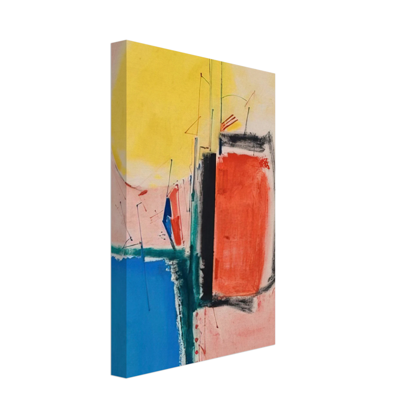 Hans Hofmann - Composition No. 1 Canvas - 40x60 cm / 16x24 inches-canvas