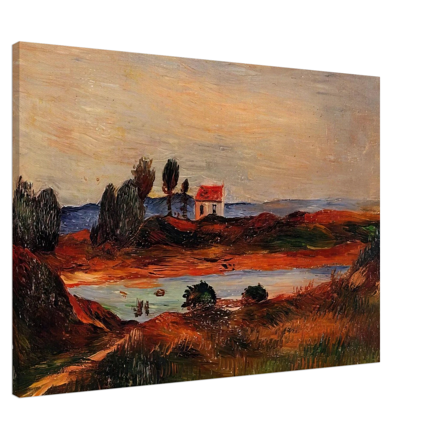 Pierre-Auguste Renoir - View of Brittany Canvas - 20x30 cm / 8x12 inches-canvas