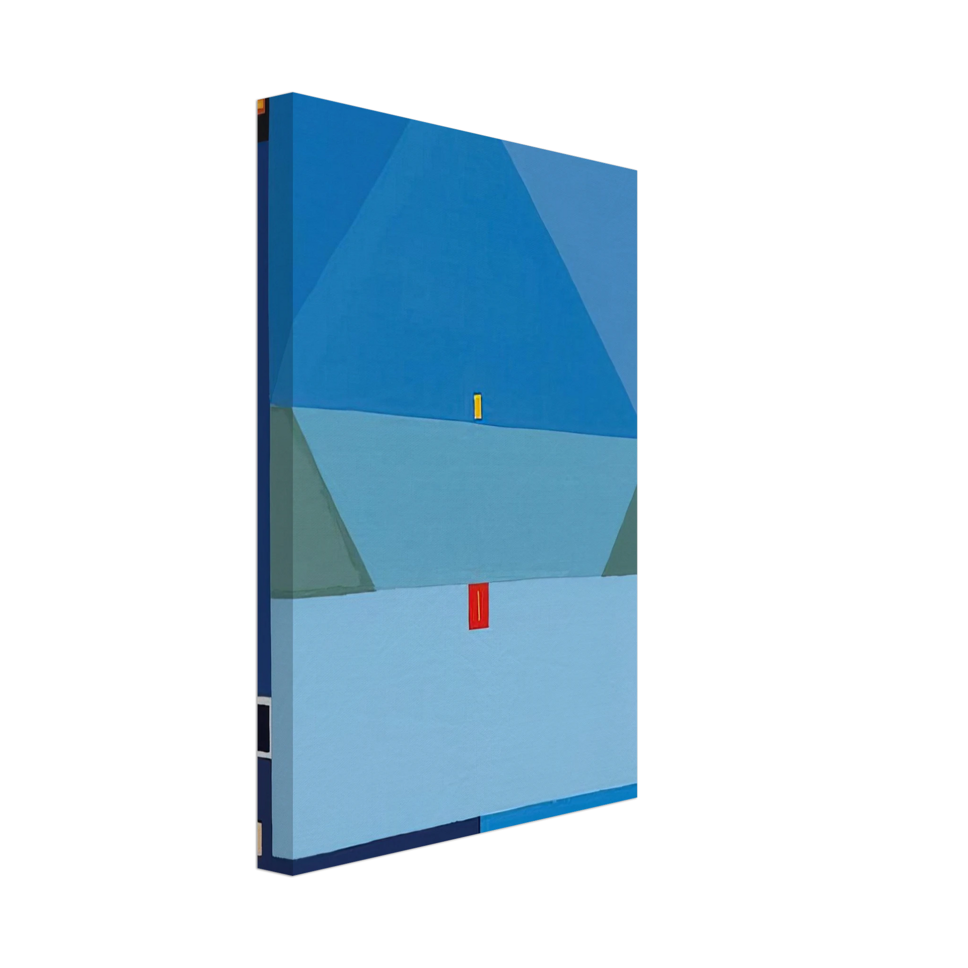 Jerzy Nowosielski - NO TITLE BLUE ABSTRACTION 1997 Canvas - 40x60 cm / 16x24 inches-canvas