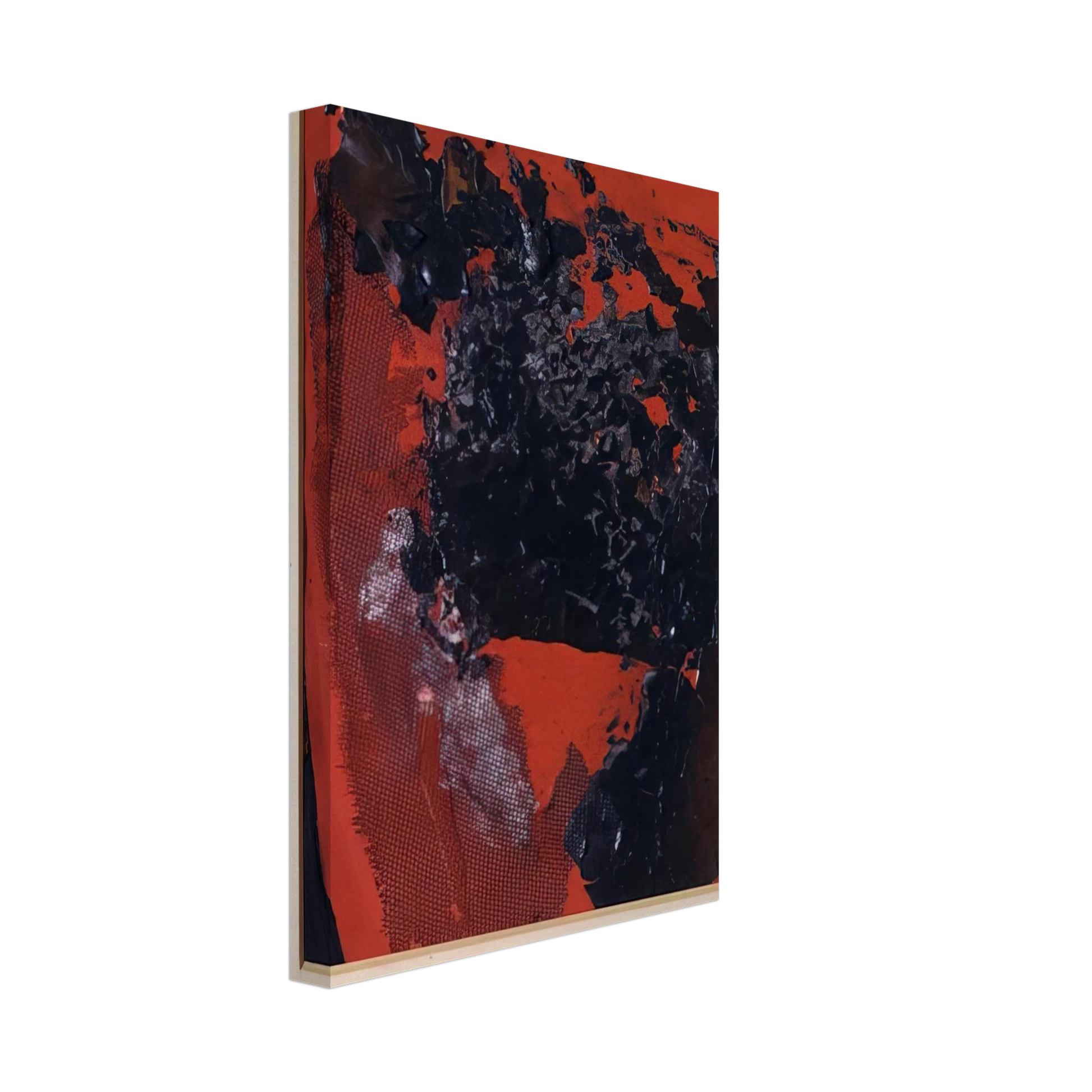 Alberto Burri - Combustion - 1961 Canvas - 70x100 cm / 28x40 inches-canvas