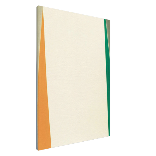 Larry Zox - Open White Center - 1974 Canvas - 20x30 cm / 8x12 inches-canvas