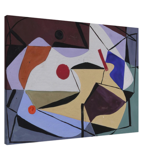 Ad Reinhardt - Study for a Painting - 1939 Canvas - 20x30 cm / 8x12 inches-canvas