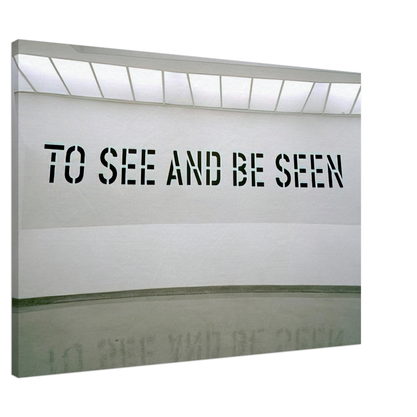Lawrence Weiner - To See and Be Seen - 1972 Canvas - 20x30 cm / 8x12 inches-canvas