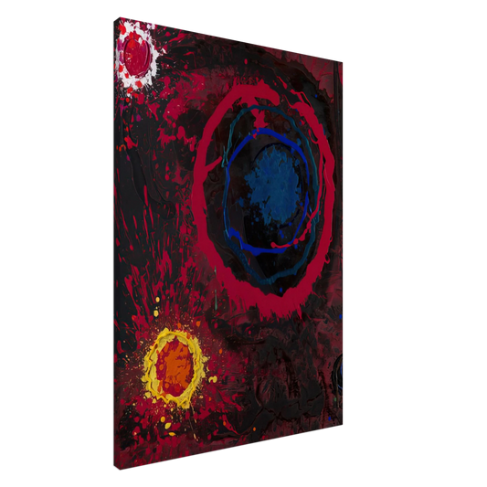 John Hoyland - Before Time Mysteries 12 05-01-11 - 2011 Canvas - 20x30 cm / 8x12 inches-canvas